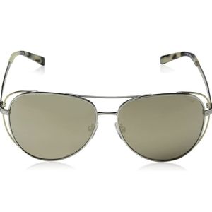 Michael Kors LAI MK1024 Sunglasses 11765A-58 - Silver/pale Gold-tone Fram